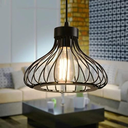 Cage Lamp Shade – Black – Model WCFSBC - WCFS1VC, Black, Single