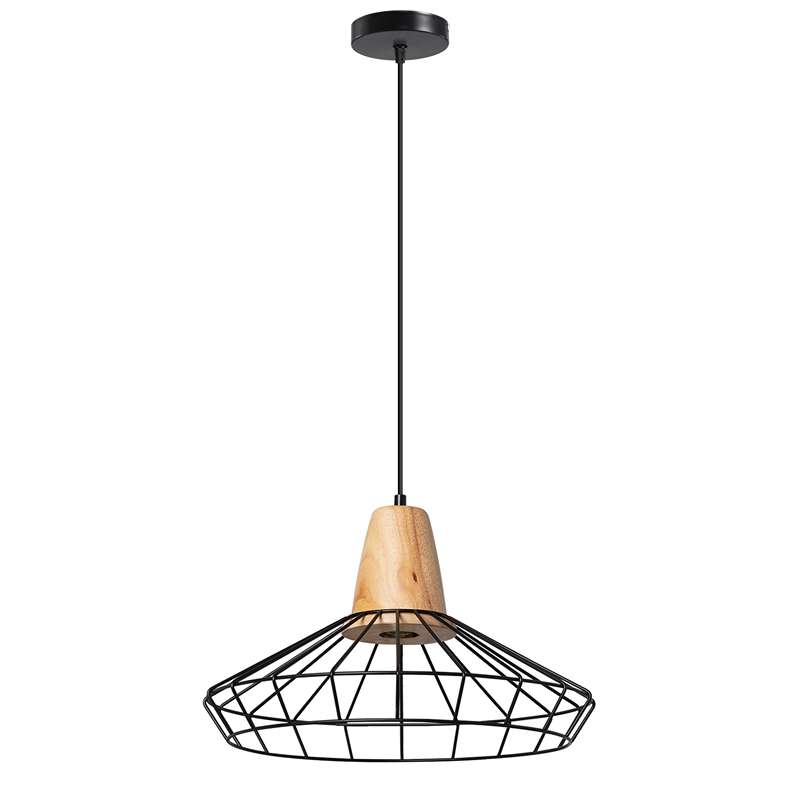 Cage Lamp Shade – Black – Model WCFSBC - WCFS1WH, Black, Single