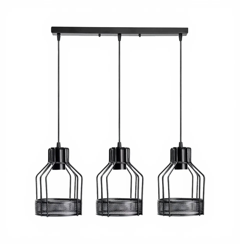 Cage Lamp Shade – Black – Model WCFSBC - WCFSBC, Black, Single