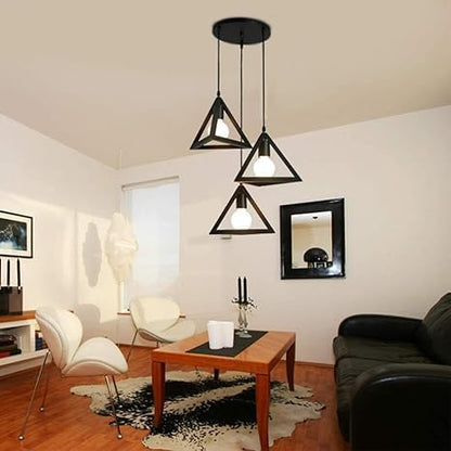 Triangle Cage Lamp Shade – Black, 25 cm - photo 5