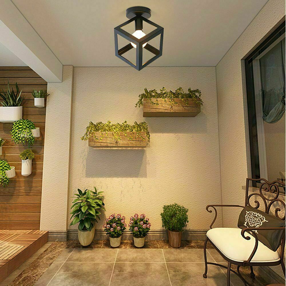 Triangle Cage Lamp Shade – Black, 25 cm - photo 6