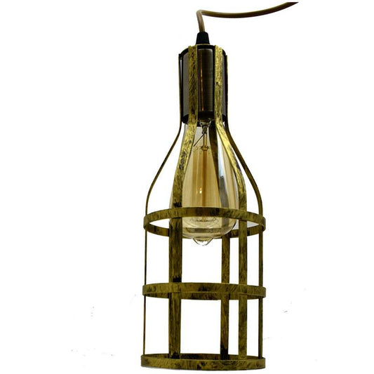 Bottle Cage Lamp Shade – Brushed Brass - photo 2