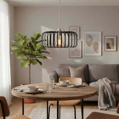 Bar Cage Drum Lamp Shade 18 cm – Black or Rose Gold, Easy Fit - photo 6
