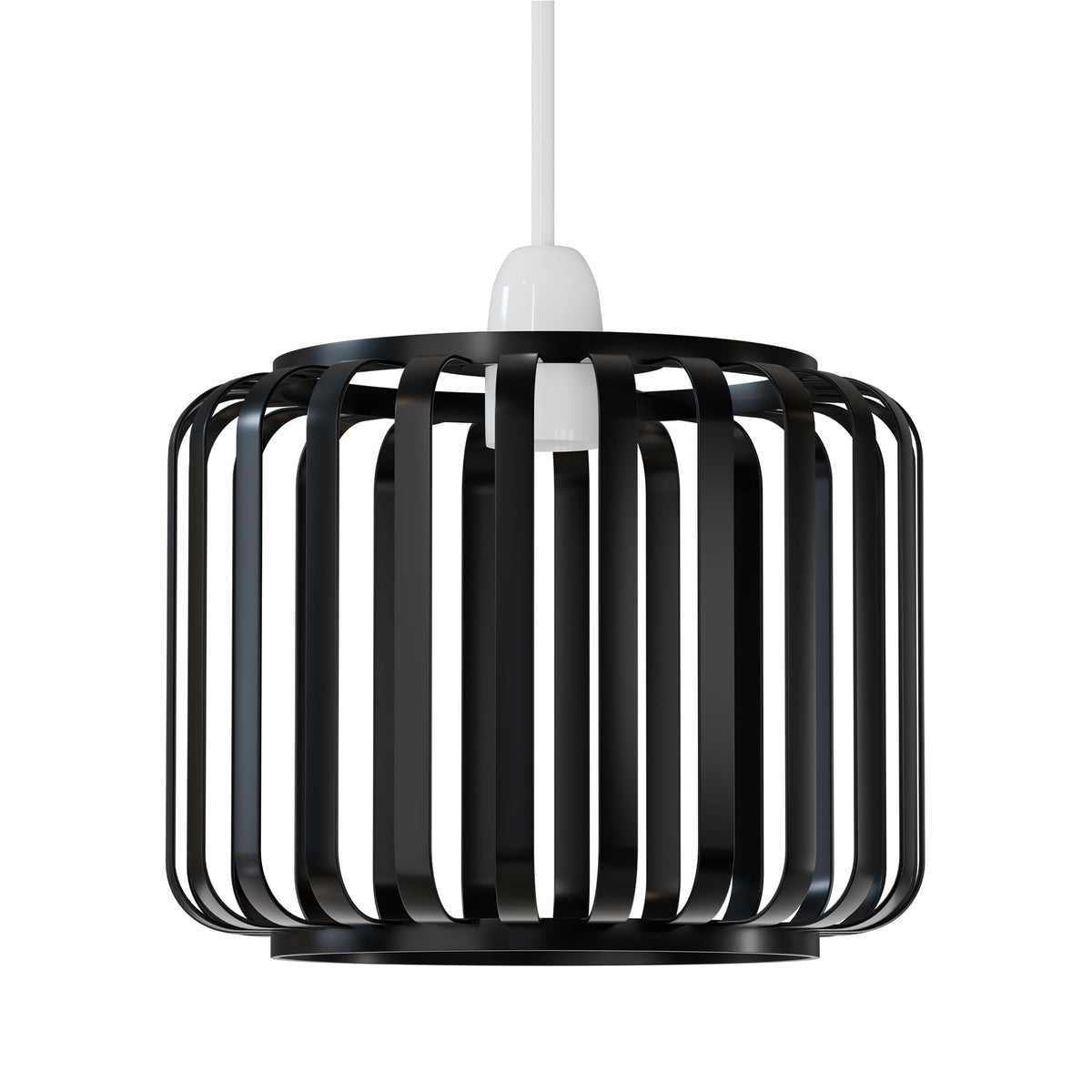Bar Cage Drum Lamp Shade 18 cm – Black or Rose Gold, Easy Fit - photo 12