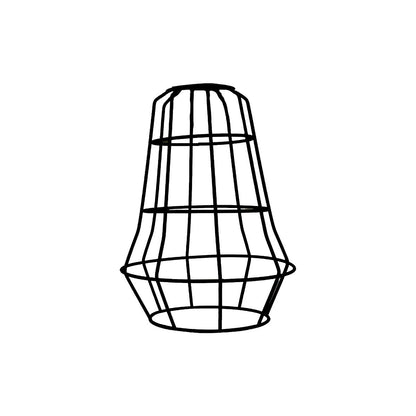 Bell Wire Cage Lamp Shade – Easy Fit, Black or Brushed Brass - Standard, Brushed Brass