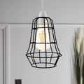 Bell Wire Cage Lamp Shade – Easy Fit, Black or Brushed Brass