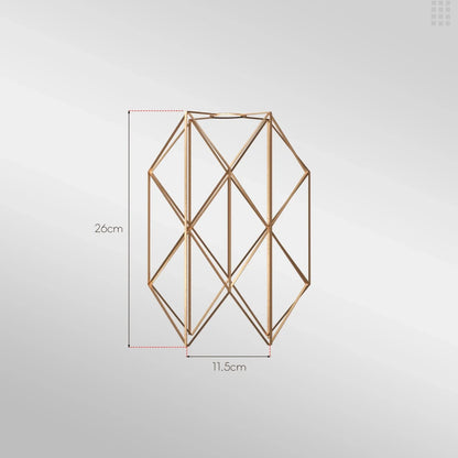Hexagon Wire Cage Lamp Shade – Black or Copper, Easy Fit - photo 3