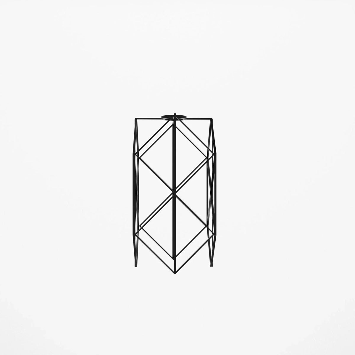 Hexagon Wire Cage Lamp Shade – Black or Copper, Easy Fit - Single, Black, Shade Only
