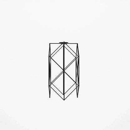 Hexagon Wire Cage Lamp Shade – Black or Copper, Easy Fit - Single, Black, Shade Only