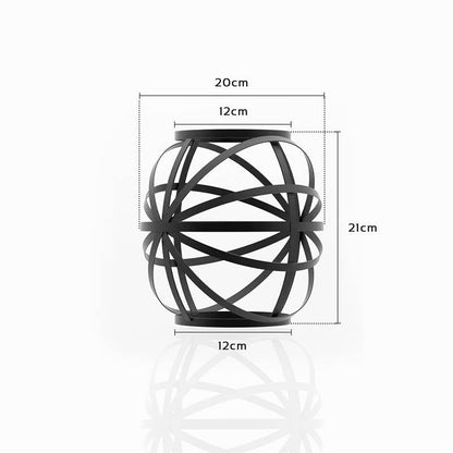 Banded Globe Cage Lamp Shade – Black or Copper, Easy Fit - photo 2