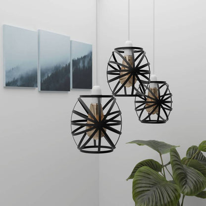 Banded Globe Cage Lamp Shade – Black or Copper, Easy Fit - photo 3