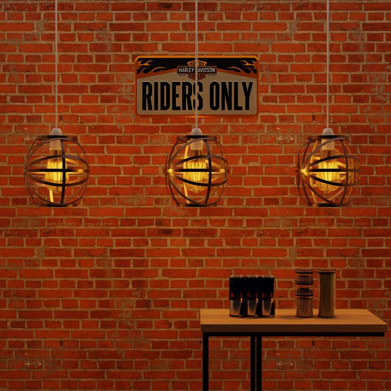 Banded Globe Cage Lamp Shade – Black or Copper, Easy Fit - photo 4