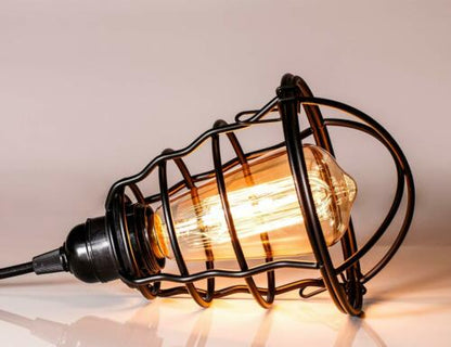 Industrial Bulb Guard Cage Shade – Black, Easy Fit - photo 3