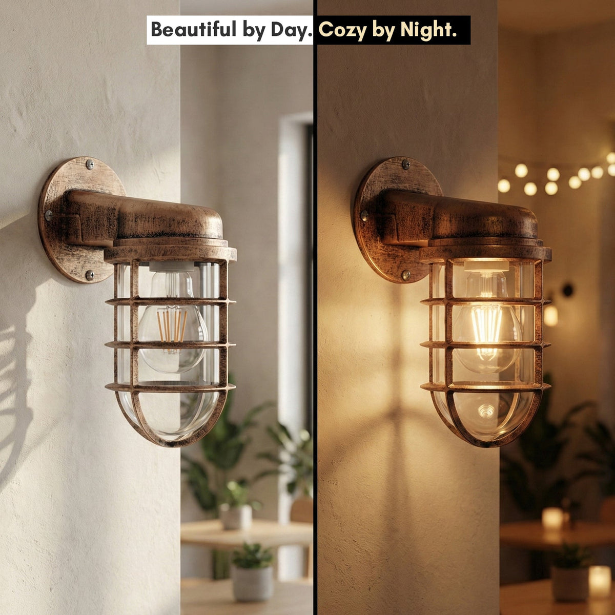 Nautical Cage Wall Light – 7 Colours, E27, Conduit Ready - photo 10