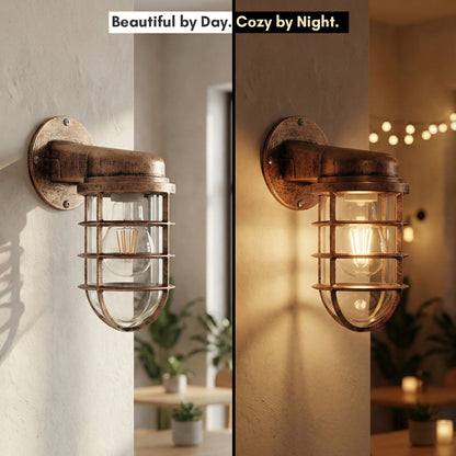 Nautical Cage Wall Light – 7 Colours, E27, Conduit Ready - photo 10