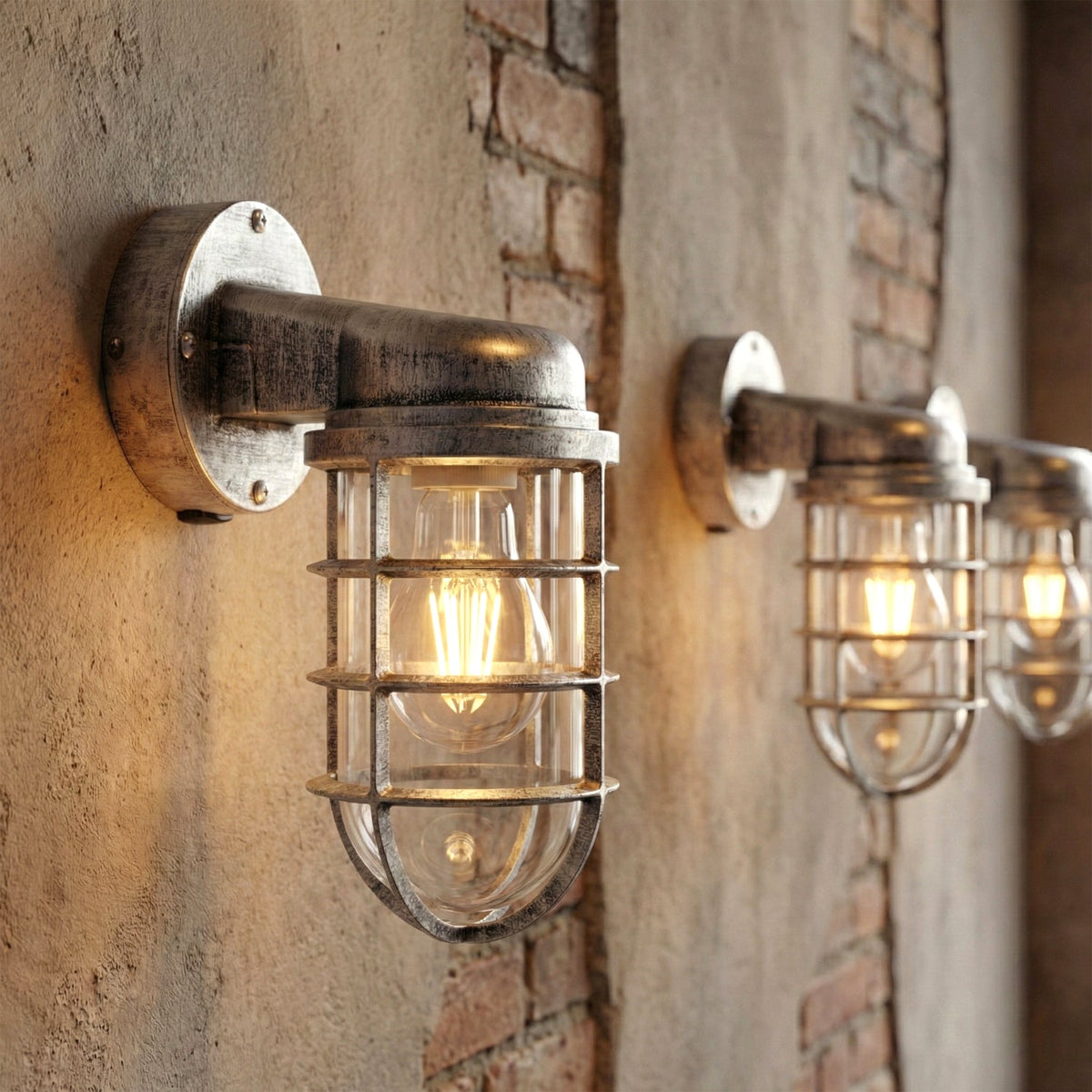 Nautical Cage Wall Light – 7 Colours, E27, Conduit Ready - photo 17