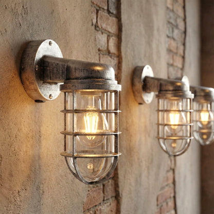 Nautical Cage Wall Light – 7 Colours, E27, Conduit Ready - photo 17