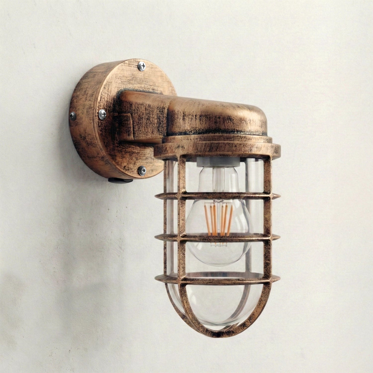 Nautical Cage Wall Light – 7 Colours, E27, Conduit Ready - photo 24