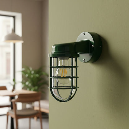 Nautical Cage Wall Light – 7 Colours, E27, Conduit Ready - photo 4
