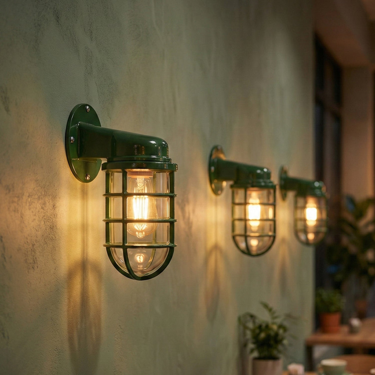 Nautical Cage Wall Light – 7 Colours, E27, Conduit Ready - photo 7