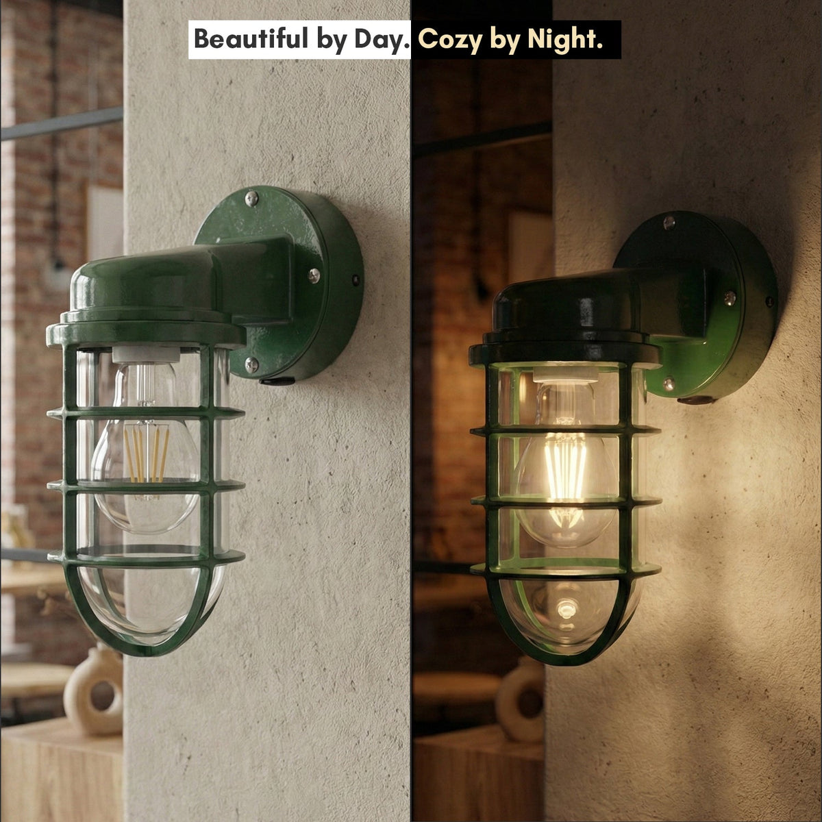 Nautical Cage Wall Light – 7 Colours, E27, Conduit Ready - photo 9