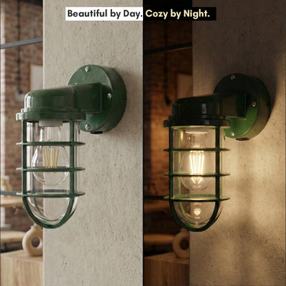 Nautical Cage Wall Light – 7 Colours, E27, Conduit Ready - photo 9