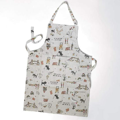 Patterned apron on a white background
