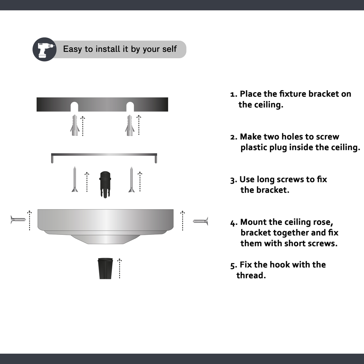 Side Fit Ceiling Roses – 100, 108 & 120 mm, 1 to 7 Outlets, 9 Colours - photo 6