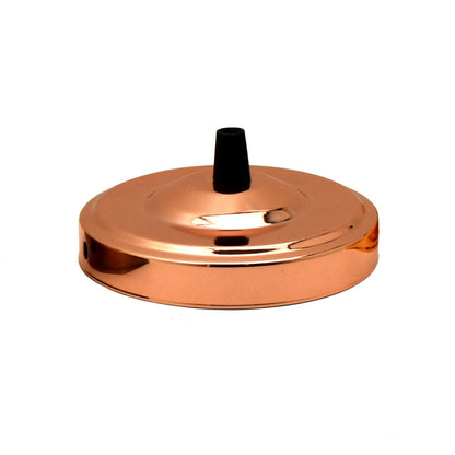 Side Fit Ceiling Roses – 100, 108 & 120 mm, 1 to 7 Outlets, 9 Colours - Rose Gold, 108 mm, Single
