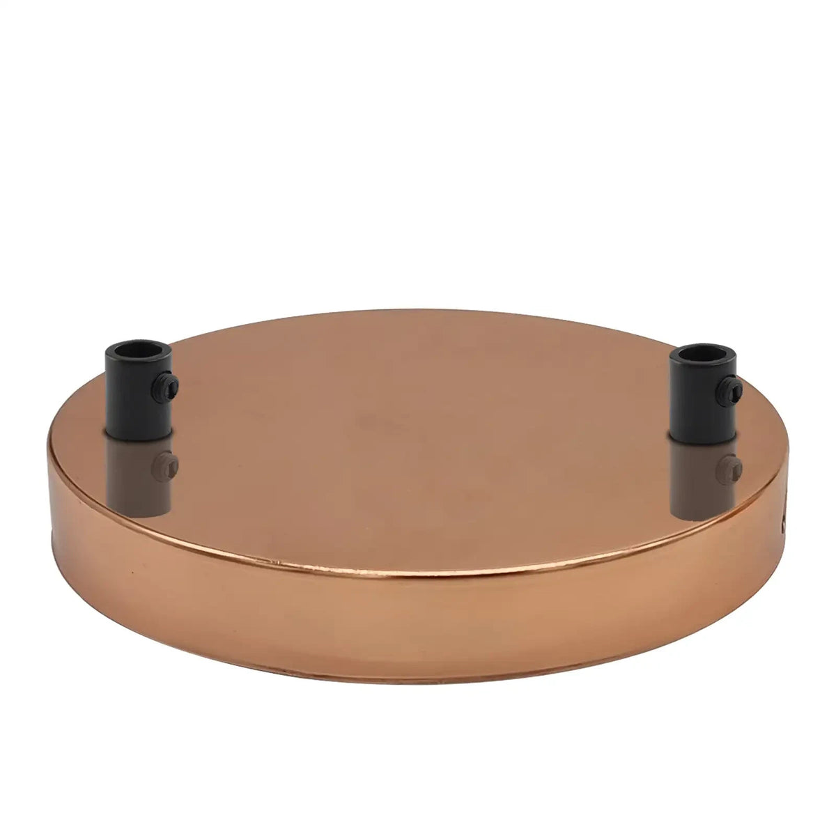 Side Fit Ceiling Roses – 100, 108 & 120 mm, 1 to 7 Outlets, 9 Colours - Rose Gold, 120 mm 2 Outlet, Single