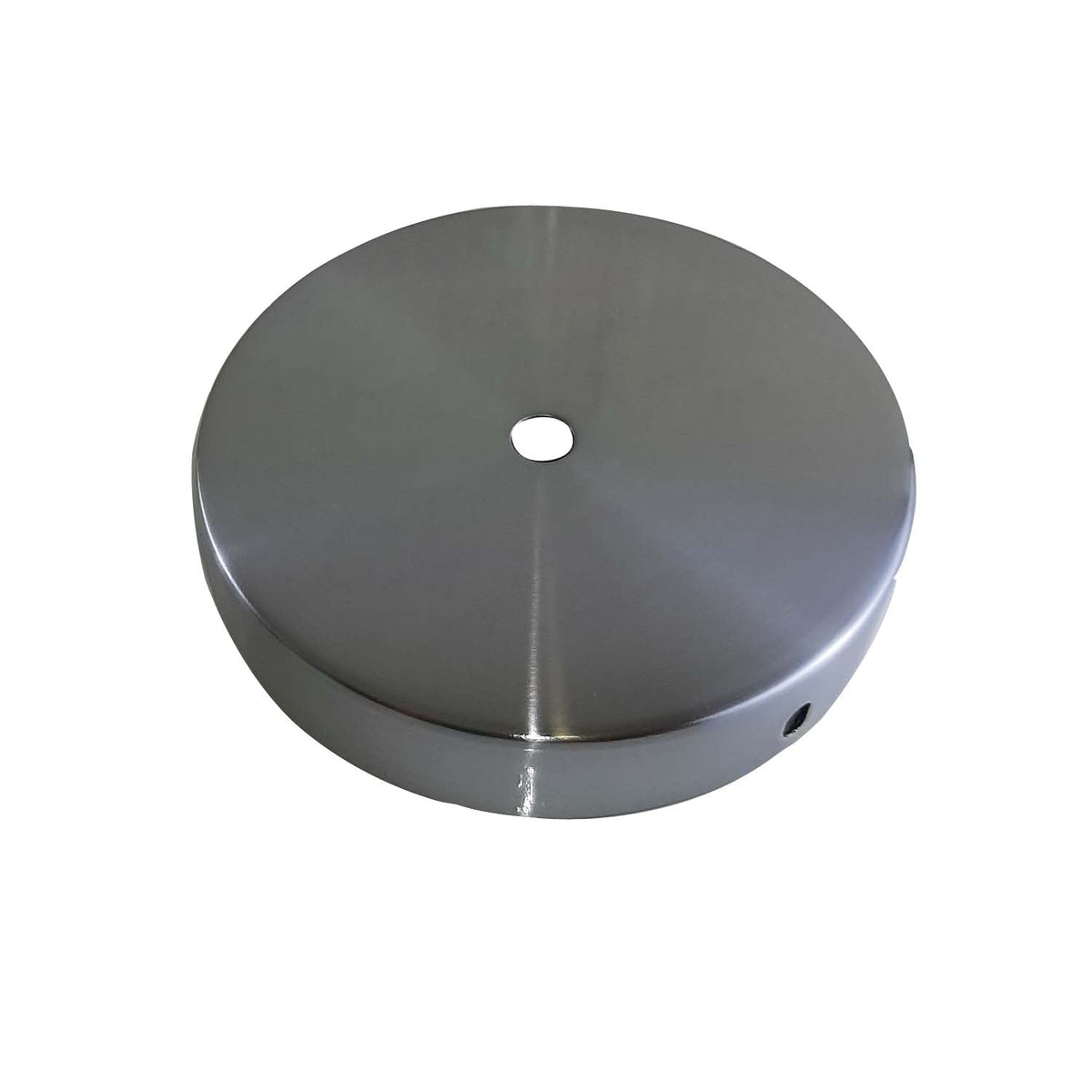 Side Fit Ceiling Roses – 100, 108 & 120 mm, 1 to 7 Outlets, 9 Colours - Satin Nickel, 100 mm, Single