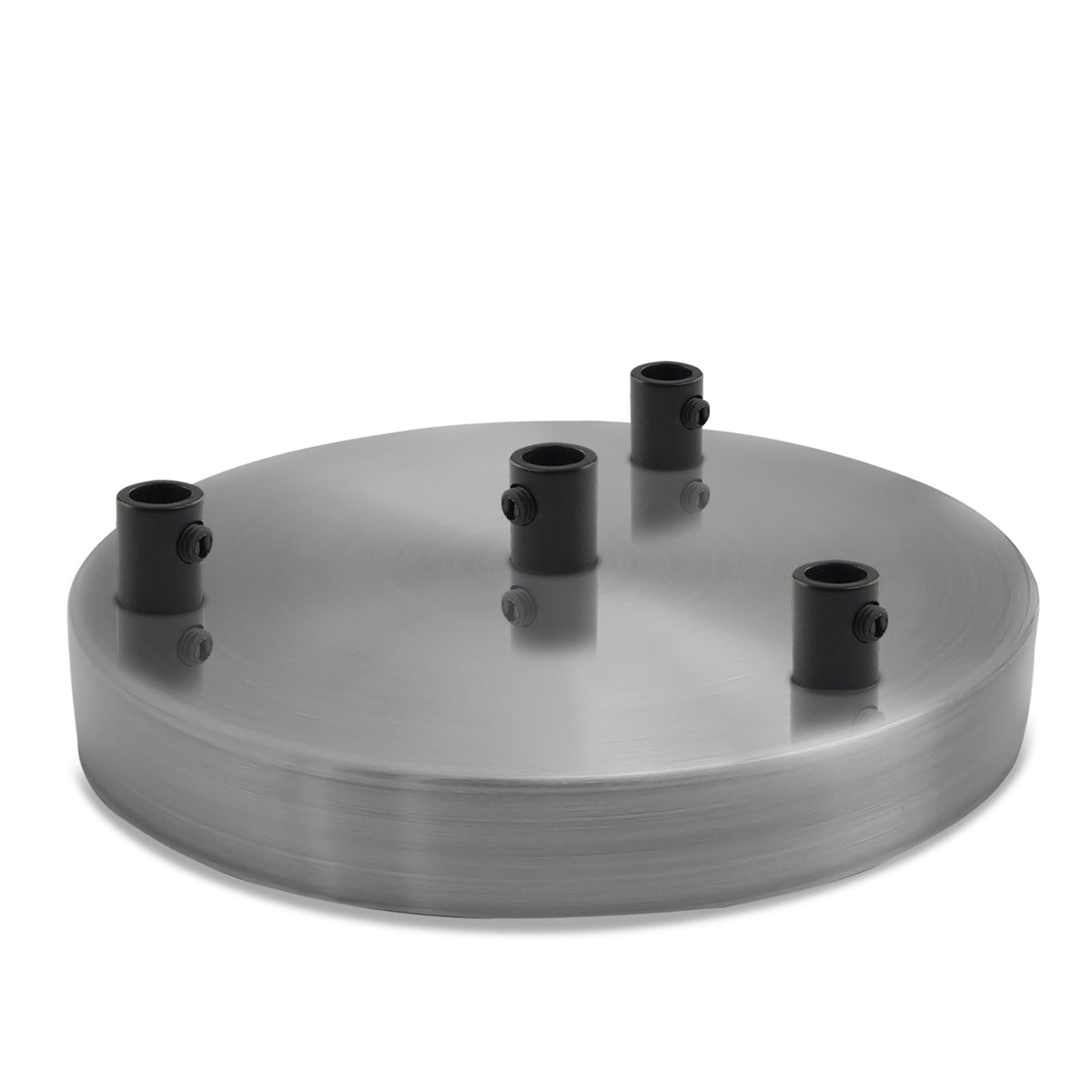 Side Fit Ceiling Roses – 100, 108 & 120 mm, 1 to 7 Outlets, 9 Colours - Satin Nickel, 120 mm 4 Outlet, Single