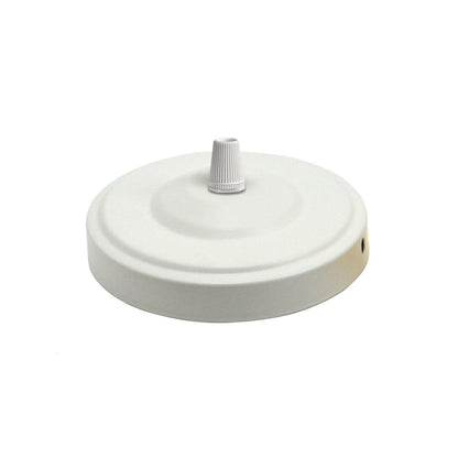 Side Fit Ceiling Roses – 100, 108 & 120 mm, 1 to 7 Outlets, 9 Colours - White, 108 mm, Single