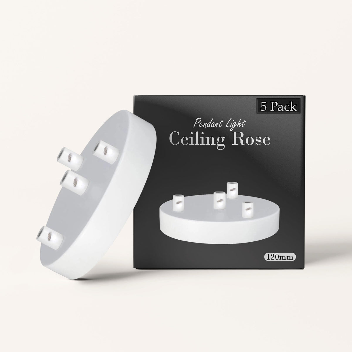 Side Fit Ceiling Roses – 100, 108 & 120 mm, 1 to 7 Outlets, 9 Colours - photo 70
