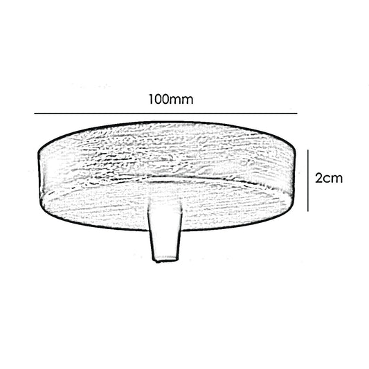 Side Fit Ceiling Rose 100 mm – Flat, Tiered or with Switch - photo 2