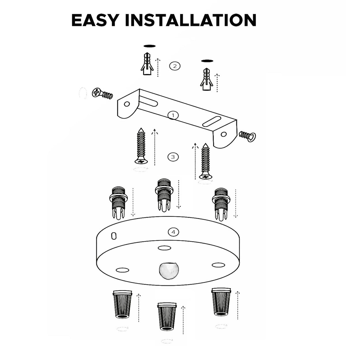 Side Fit Ceiling Roses – 120 to 220 mm, Up to 9 Outlets - photo 7