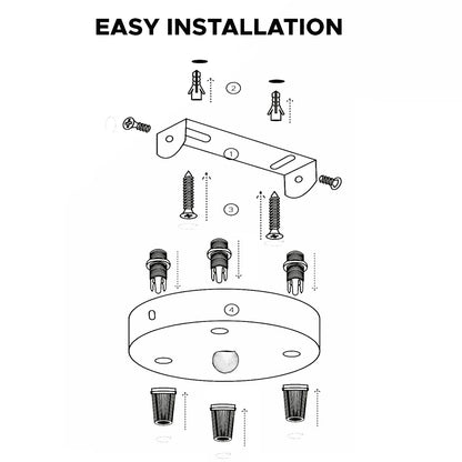 Side Fit Ceiling Roses – 120 to 220 mm, Up to 9 Outlets - photo 7