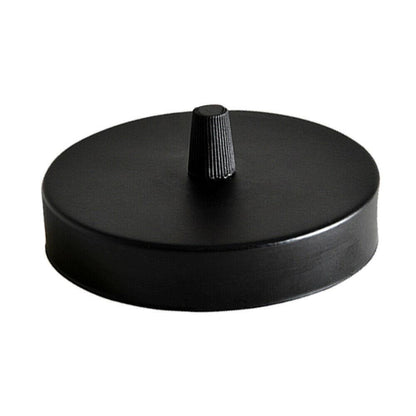 Side Fit Ceiling Roses – 120 to 220 mm, Up to 9 Outlets - Black, 120 mm, Single