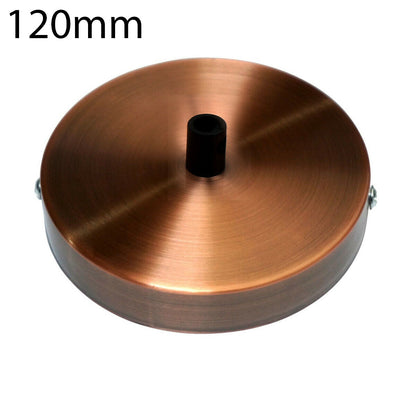 Side Fit Ceiling Roses – 120 to 220 mm, Up to 9 Outlets - Copper, 120 mm, Single