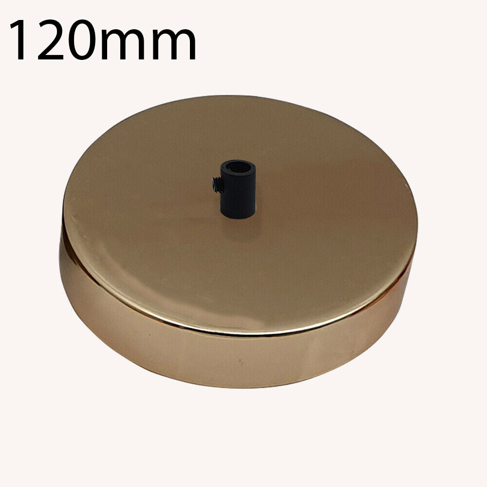 Side Fit Ceiling Roses – 120 to 220 mm, Up to 9 Outlets - French Gold, 120 mm, Single