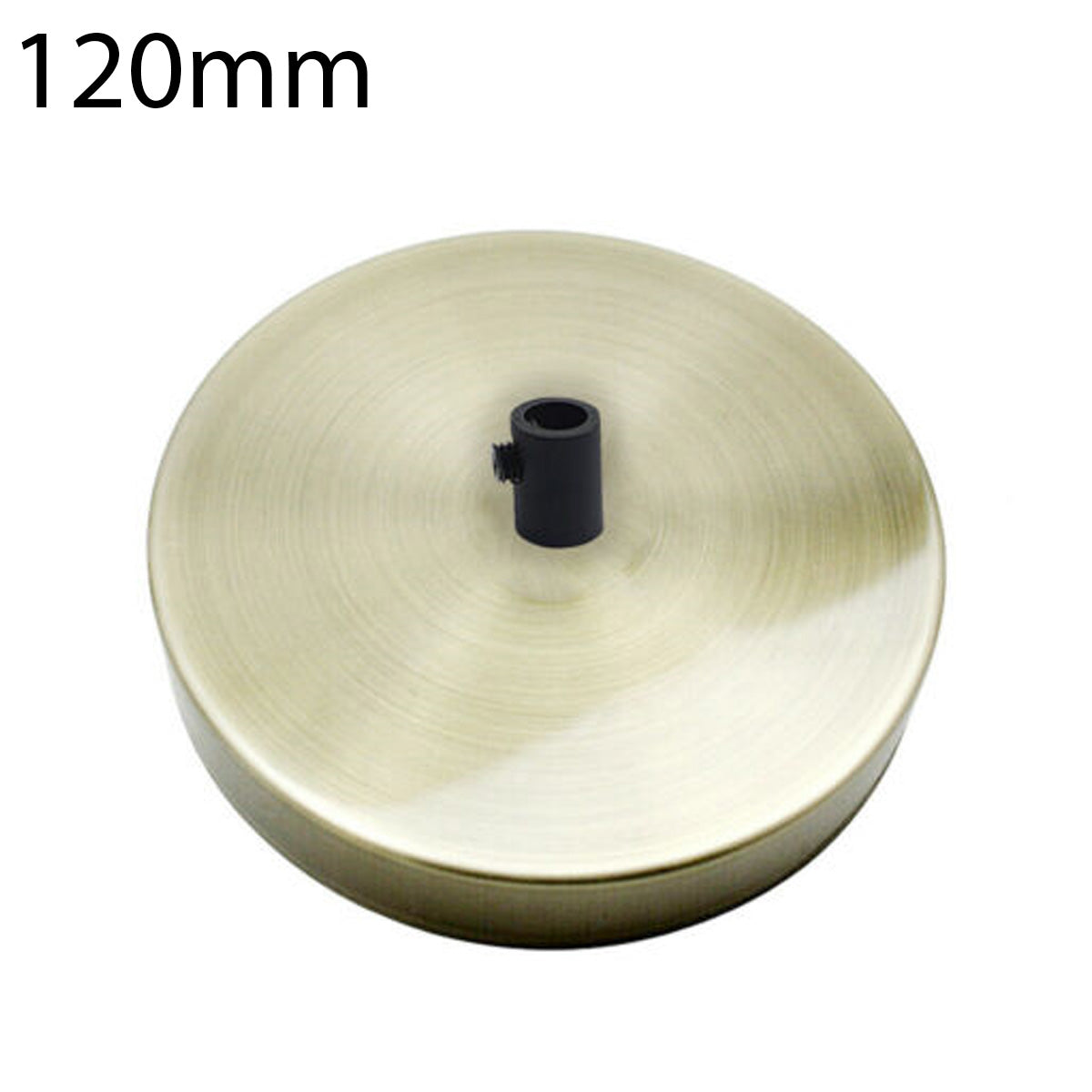 Side Fit Ceiling Roses – 120 to 220 mm, Up to 9 Outlets - Green Brass, 120 mm, Single