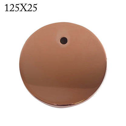 Side Fit Ceiling Roses – 120 to 220 mm, Up to 9 Outlets - Rose Gold, 125 mm, Single