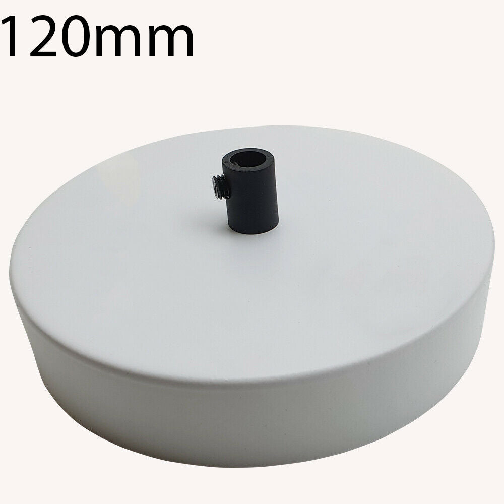 Side Fit Ceiling Roses – 120 to 220 mm, Up to 9 Outlets - White, 120 mm, Single