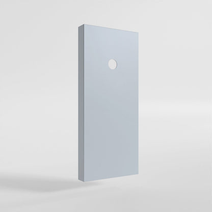 Side Fit Ceiling Roses – 120 to 220 mm, Up to 9 Outlets - White, 220 mm Rectangular Plate, Single