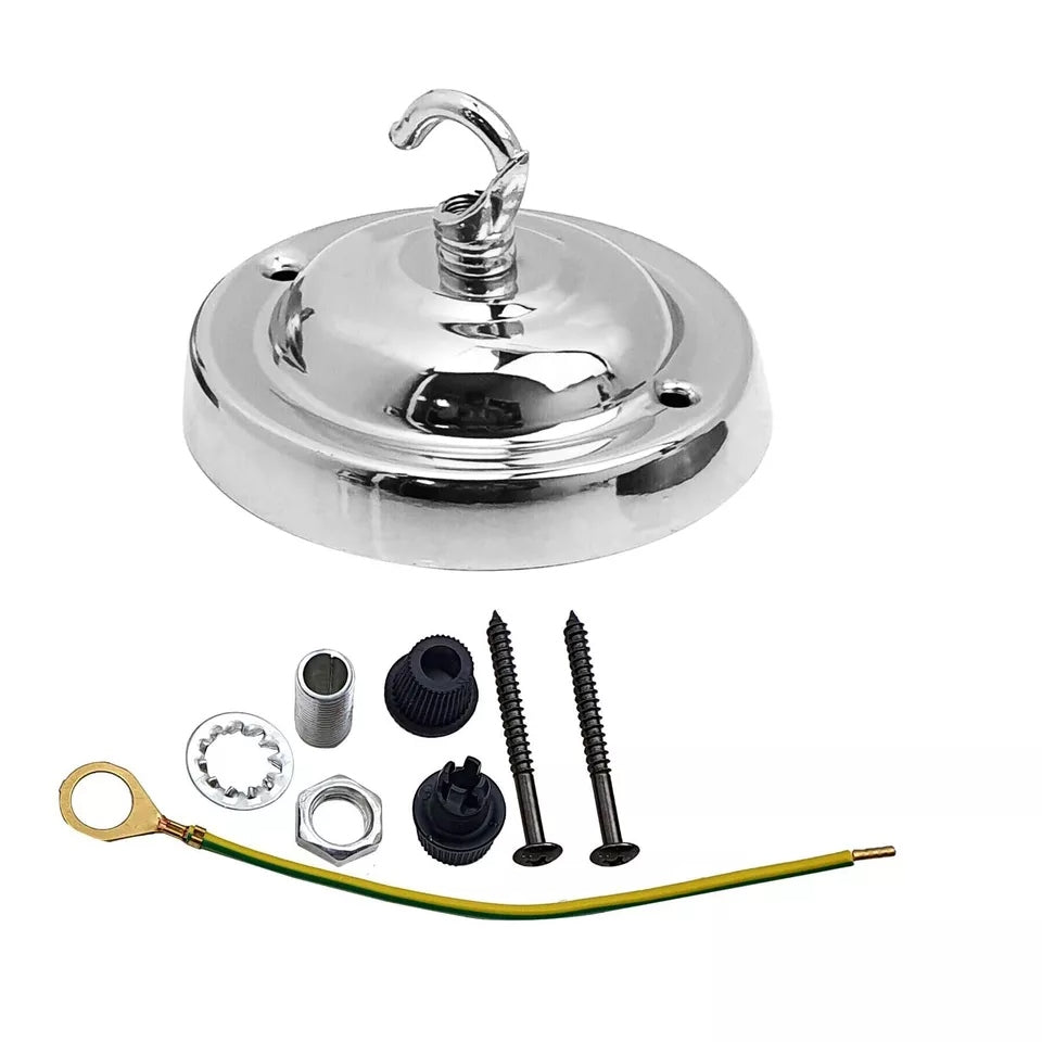 Flat Fit Ceiling Rose 100-200 mm – Hook, Bell & Square Styles - photo 48