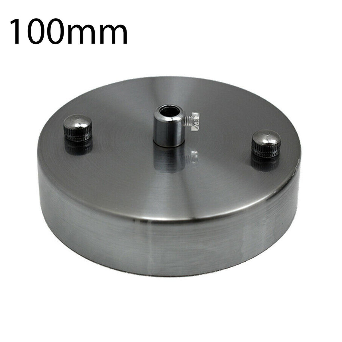 Flat Fit Ceiling Rose 100-200 mm – Hook, Bell & Square Styles - Chrome, 100 mm, Single