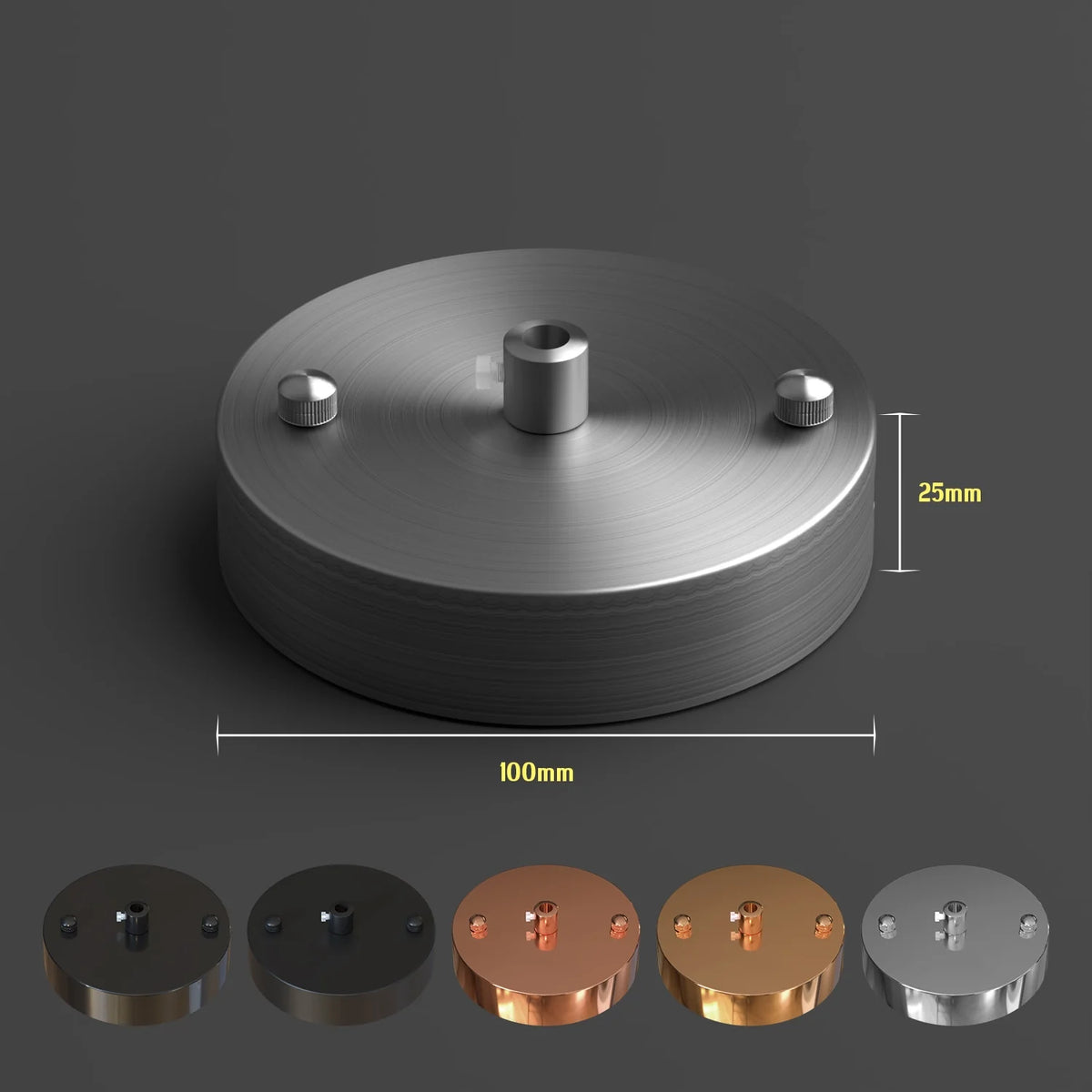 Flat Fit Ceiling Rose 100-200 mm – Hook, Bell & Square Styles - photo 42