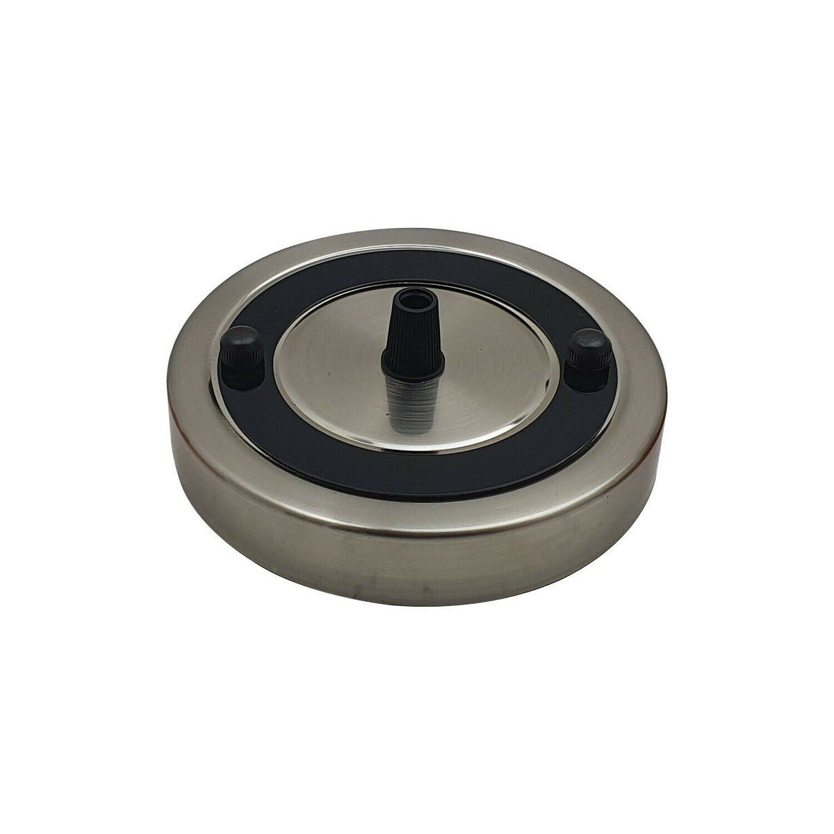 Flat Fit Ceiling Rose 100-200 mm – Hook, Bell & Square Styles - Chrome, 115 mm, Single