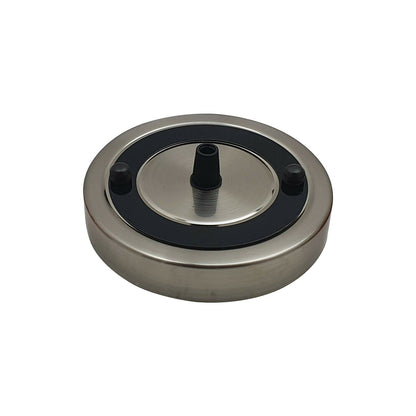 Flat Fit Ceiling Rose 100-200 mm – Hook, Bell & Square Styles - Chrome, 115 mm, Single