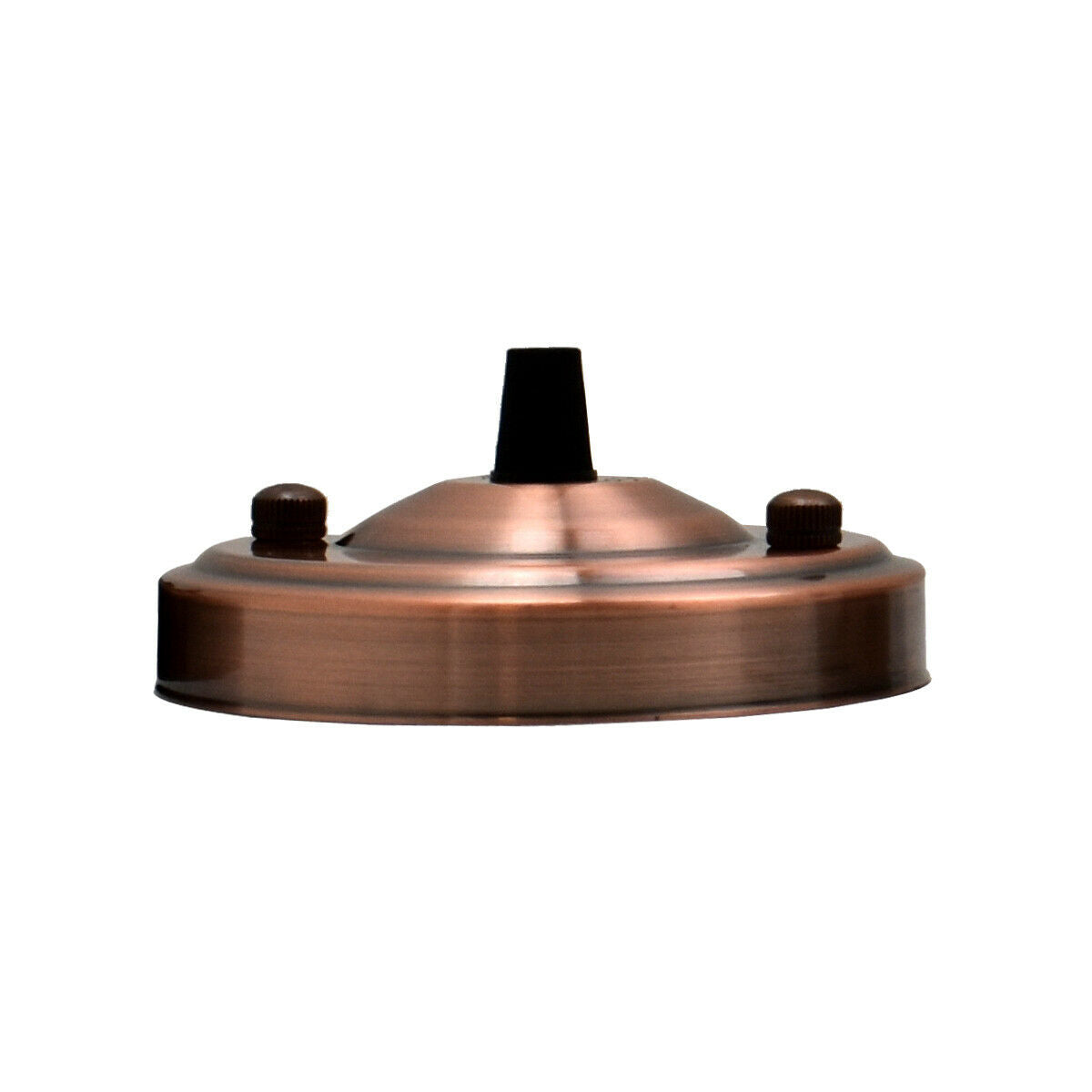 Flat Fit Ceiling Rose 100-200 mm – Hook, Bell & Square Styles - Copper, 108 mm, Single